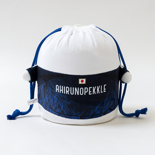 サンリオ あひるのペックル おすわり巾着サッカー日本代表Ver.