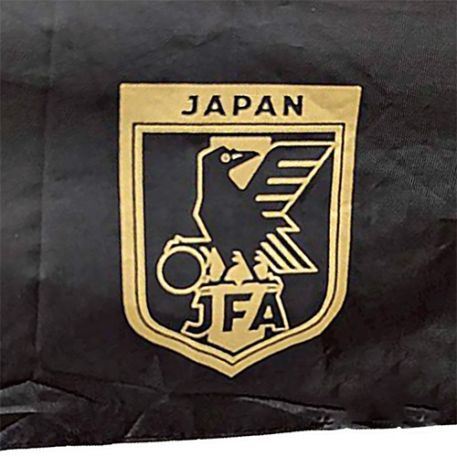 晴雨兼用傘 サッカー日本代表ver.ブラック×ゴールド