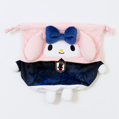 サンリオ マイメロディ おすわり巾着サッカー日本代表Ver.