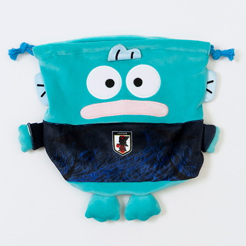 サンリオ ハンギョドン おすわり巾着サッカー日本代表Ver.