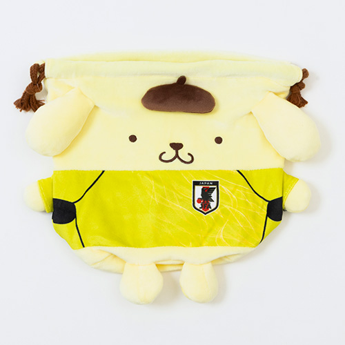 サンリオ ポムポムプリン おすわり巾着サッカー日本代表Ver.
