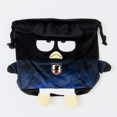 サンリオ バットばつ丸 おすわり巾着サッカー日本代表Ver.