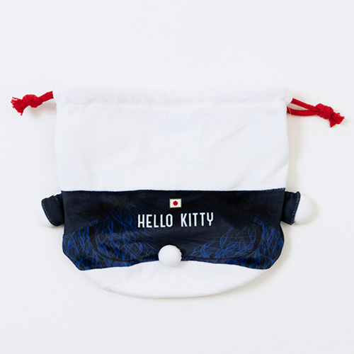 サンリオ ハローキティ おすわり巾着サッカー日本代表Ver.