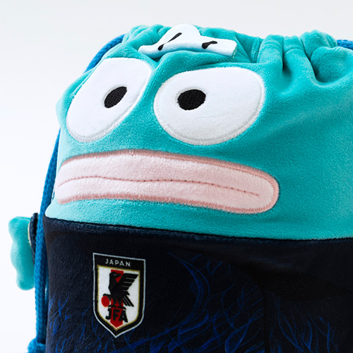サンリオ ハンギョドン おすわり巾着サッカー日本代表Ver.