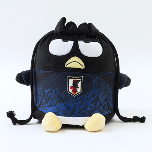 サンリオ バットばつ丸 おすわり巾着サッカー日本代表Ver.