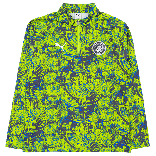 25-26 マンチェスター・シティ プレマッチ1/4ジップトップ