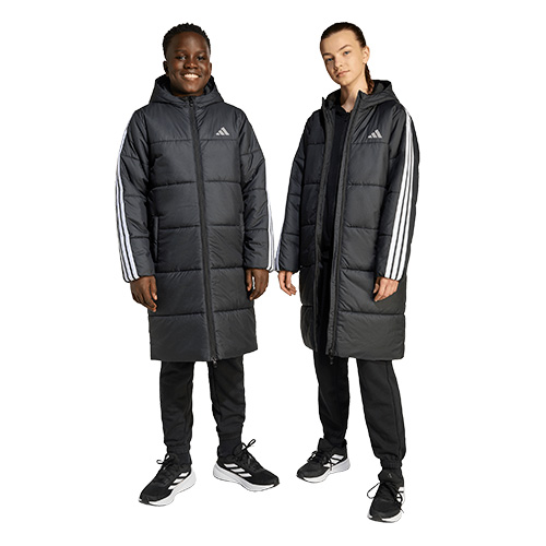 キッズ スリーストライプ ロングコート