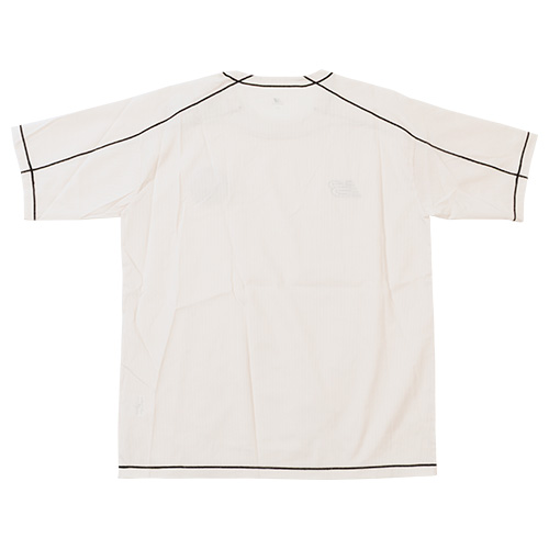 Black Out メッシュストレッチ ウーブンショートスリーブシャツ