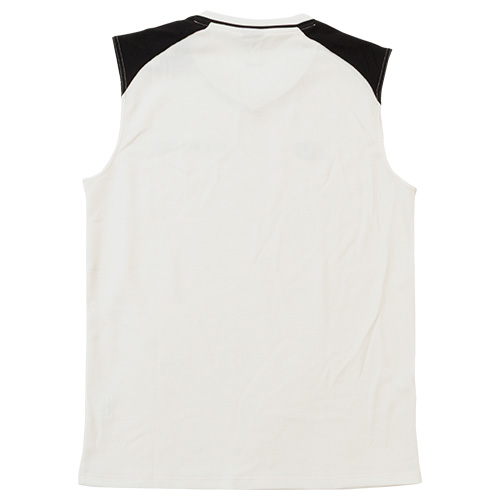 Black Out ポリワッフルノースリーブシャツ