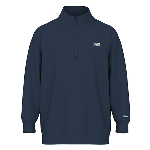 ダブルニットクォータージッププルオーバー 裏起毛