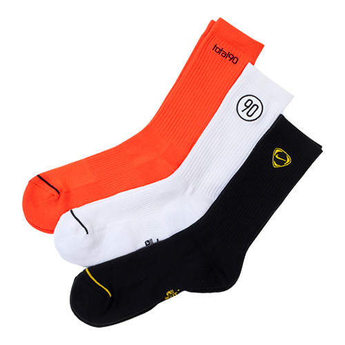 TOTAL 90 エブリデイ クッションド クルー ソックス 3足組