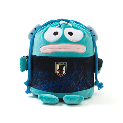 サンリオ ハンギョドン おすわり巾着サッカー日本代表Ver.