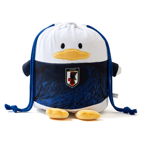 サンリオ あひるのペックル おすわり巾着サッカー日本代表Ver.