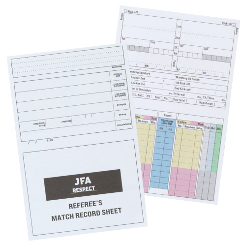 マッチレコードシート(10枚入り)