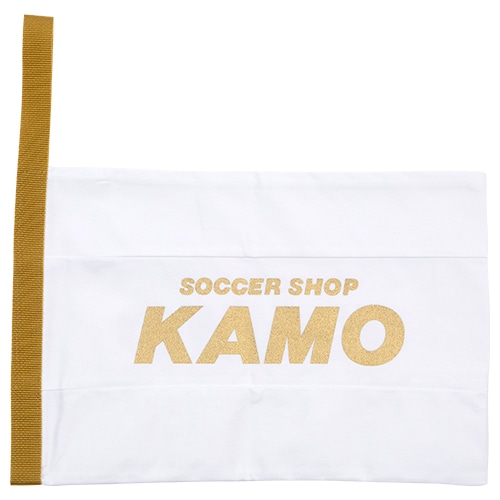 KAMOオリジナル シューズケース 白×白×白×金／サッカーショップKAMO