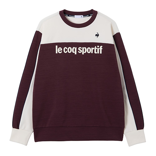 ハーフゲージニットクルーネックスウェット