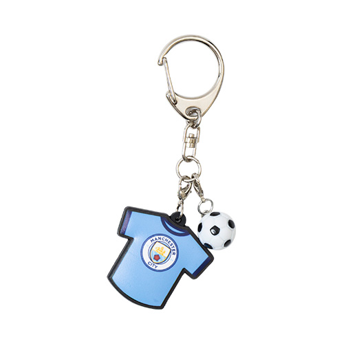 マンチェスター・シティ ユニ型ラバーキーホルダー