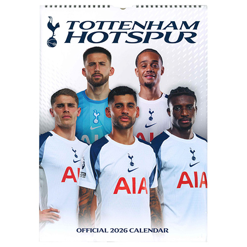 2026 トッテナム A3壁掛けカレンダー