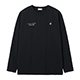 コットンライクポリエステルビッグロゴ長袖Tシャツ
