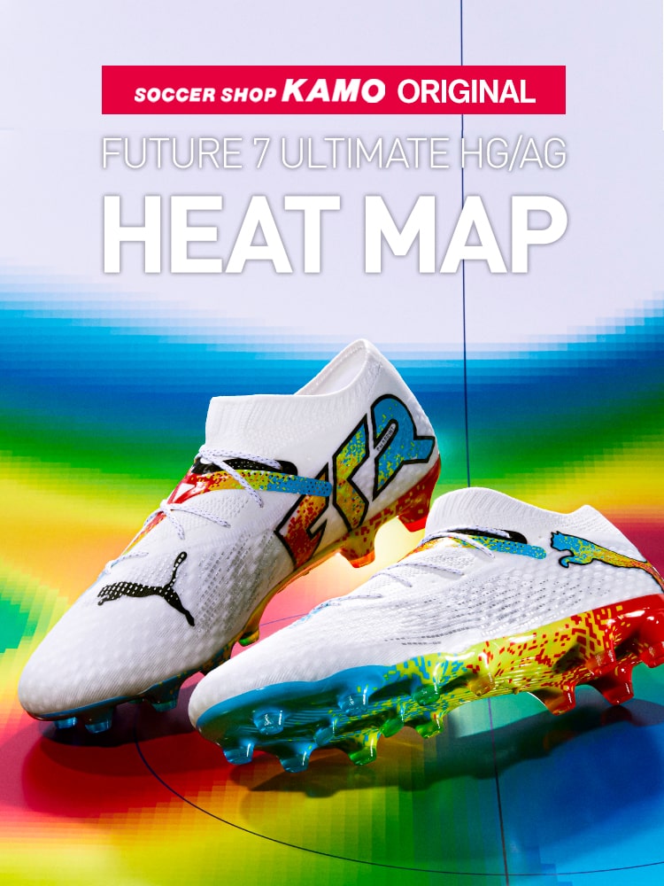 プーマ×サッカーショップKAMO オリジナルモデル「フューチャー7 アルティメット LOW HG/AG ヒートマップ」