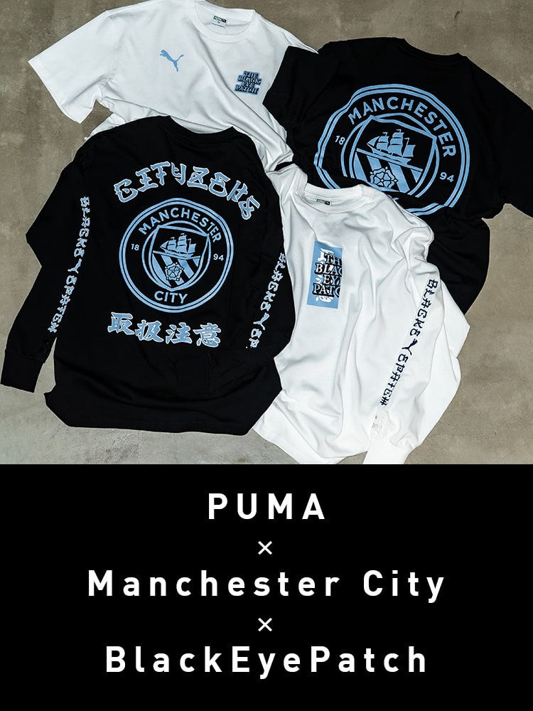 Puma Manchester City Black Eye Patch ロンT-