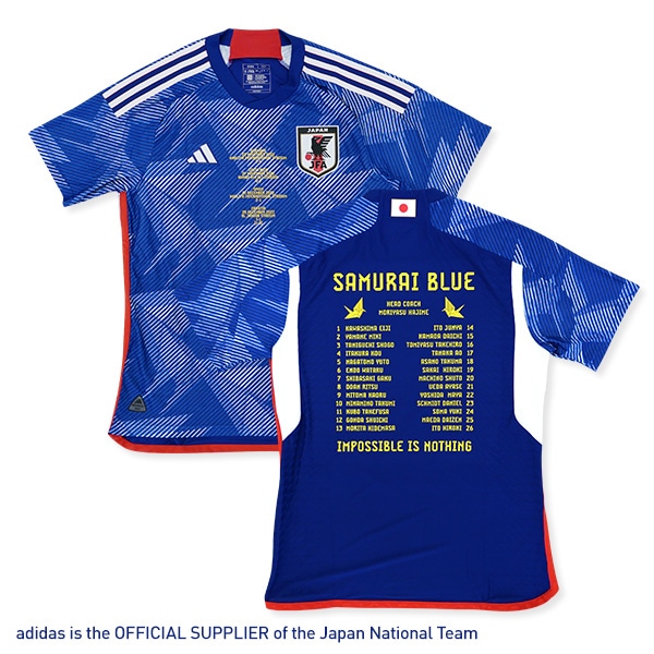 アディダス サッカー日本代表 2022 メモリアル ホーム オーセンティックユニフォーム